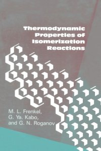 cover of the book Thermodynamic Properties Of Isomerization Reactions