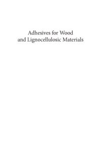 cover of the book Adhesives for wood and lignocellulosic materials