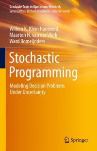 cover of the book Stochastic programming: modeling decision problems under uncertainty