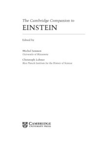 cover of the book The Cambridge companion to Einstein