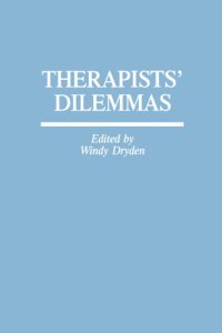 cover of the book Therapists' dilemmas