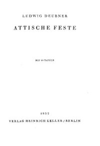 cover of the book Attische Feste