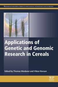 cover of the book Applications of genetic and genomic research in cereals