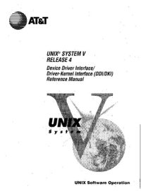 cover of the book UNIX SVR4 Device Driver Interface/ Driver-Kerne/lnterface (OOIIOKI) Reference Manual