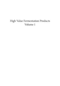 cover of the book High value fermentation products Volume 1: Human health