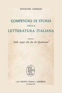 cover of the book Compendio di storia della letteratura italiana. Dalle origini alla fine del Quattrocento