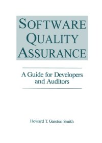 cover of the book Software quality assurance: a guide for developers and auditors