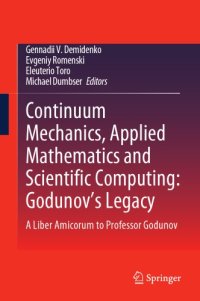 cover of the book Continuum mechanics, applied mathematics and scientific computing: Godunov's legacy