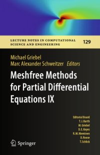 cover of the book Meshfree methods for partial differential equations IX