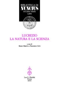 cover of the book Lucrezio, la natura e la scienza