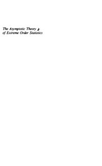 cover of the book The asymptotic theory of extreme order statistics