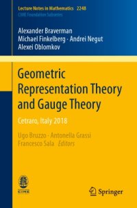 cover of the book Geometric representation theory and gauge theory