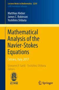 cover of the book Mathematical analysis of the Navier-Stokes equations. Italy 2017