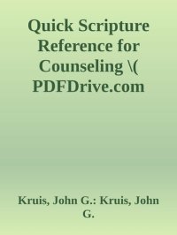 cover of the book Quick Scripture Reference for Counseling