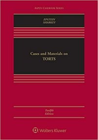 cover of the book Cases and Materials on Torts (Aspen Casebook) [Connected Casebook]