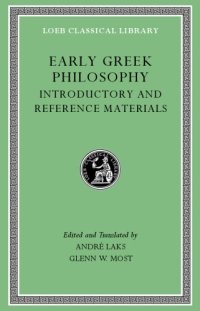 cover of the book Early Greek Philosophy, Volume I: Introductory and Reference Materials