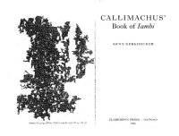 cover of the book Callimachus' Book of Iambi