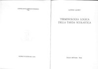 cover of the book Terminologia logica della tarda scolastica