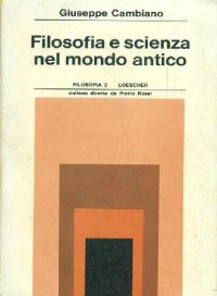 cover of the book Filosofia e scienza nel mondo antico