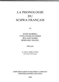 cover of the book La phonologie du schwa français