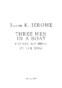 cover of the book Three Men in a Boat