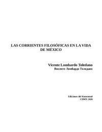 cover of the book Las corrientes filosoficas en la vida de México