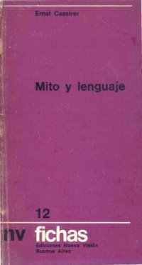 cover of the book Mito y lenguaje