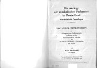 cover of the book Die Anfänge der musikalischen Fachpresse in Deutschland: Geschichtliche Grundlagen