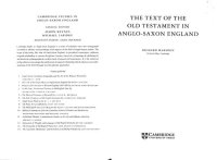 cover of the book The Text of the Old Testament in Anglo-Saxon England