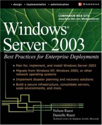 cover of the book Windows Server 2003: best practices for enterprise deployments