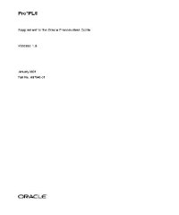 cover of the book Pro PL/I. Supplement to the Oracle Precompilers Guide