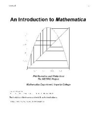 cover of the book An Introduction to Mathematica