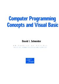 cover of the book Computer programming concepts and visual basic