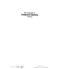 cover of the book The Iconography of Vaisnava Images in Orissa