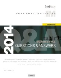 cover of the book MedStudy 2014 Internal Medicine Board-Style Answers