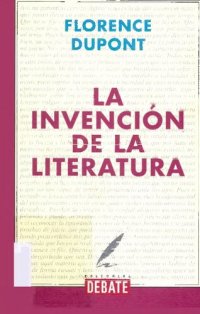 cover of the book La invención de la literatura