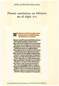 cover of the book Poesía neolatina en México en el siglo XVI