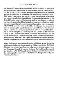 cover of the book Eyes Off the Prize: The United Nations and the African American Struggle for Human Rights, 1944 1955