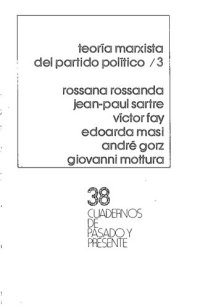 cover of the book Teoría marxista del partido político 3