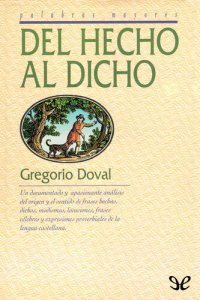 cover of the book Del hecho al dicho