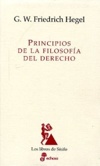 cover of the book Principios de la filosofía del derecho