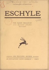 cover of the book Eschyle