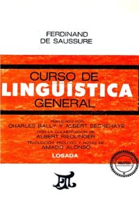 cover of the book Curso de lingüística general