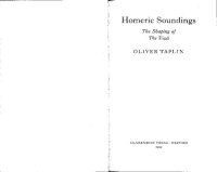 cover of the book Homeric soundings : the shaping of the Iliad