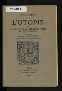 cover of the book L'Utopie