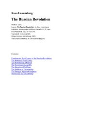 cover of the book The Russian Revolution