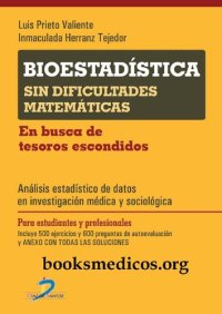 cover of the book Bioestadística sin Dificultades Matemáticas