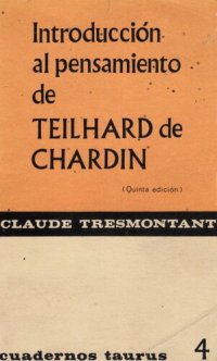 cover of the book Introducción al pensamiento de Teilhard de Chardin