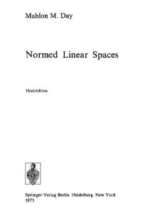 cover of the book Normed Linear Spaces