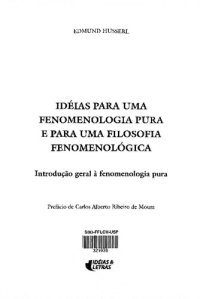 cover of the book Ideias para uma fenomenologia pura... Libro 1: Introdução geral à fenomenologia pura (Ideen I)